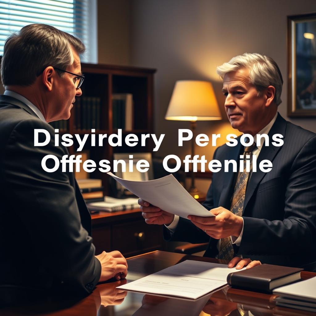 Disorderly Persons Offense Lawyer Union County, NJ