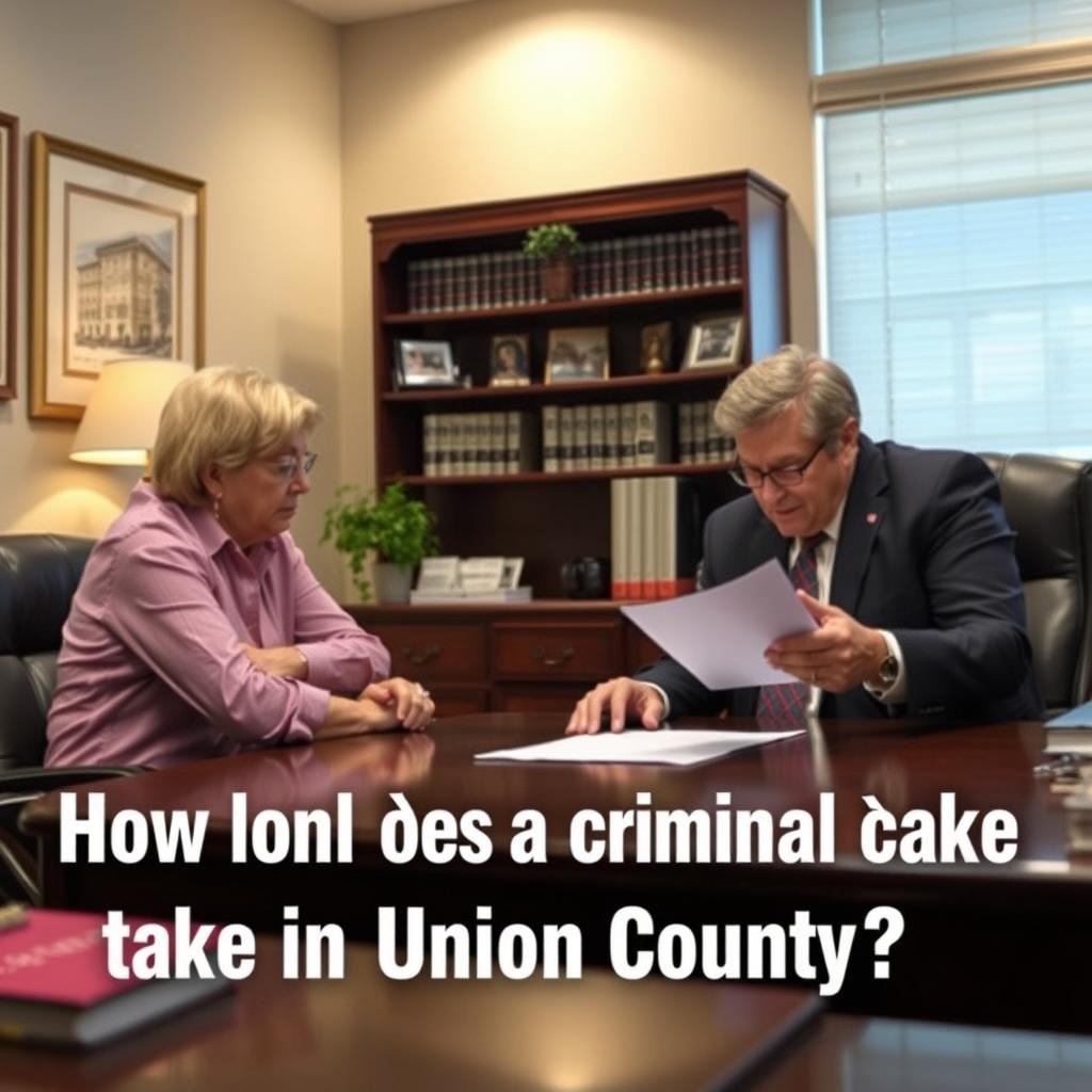 How long does a criminal case take in Union County